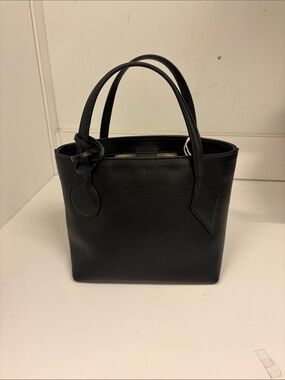Liffner Spout Tote Micro Black Leather Tote Handbag NWT has dust cover / strap